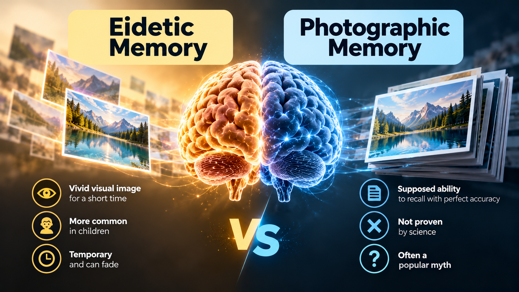 eidetic vs photographic memory