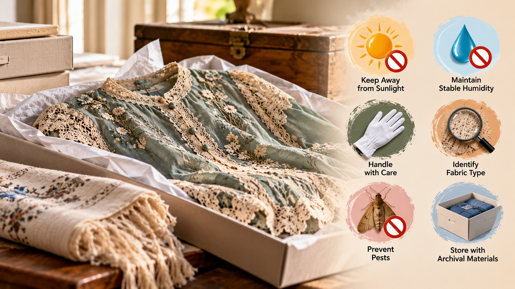 preserving antique textiles