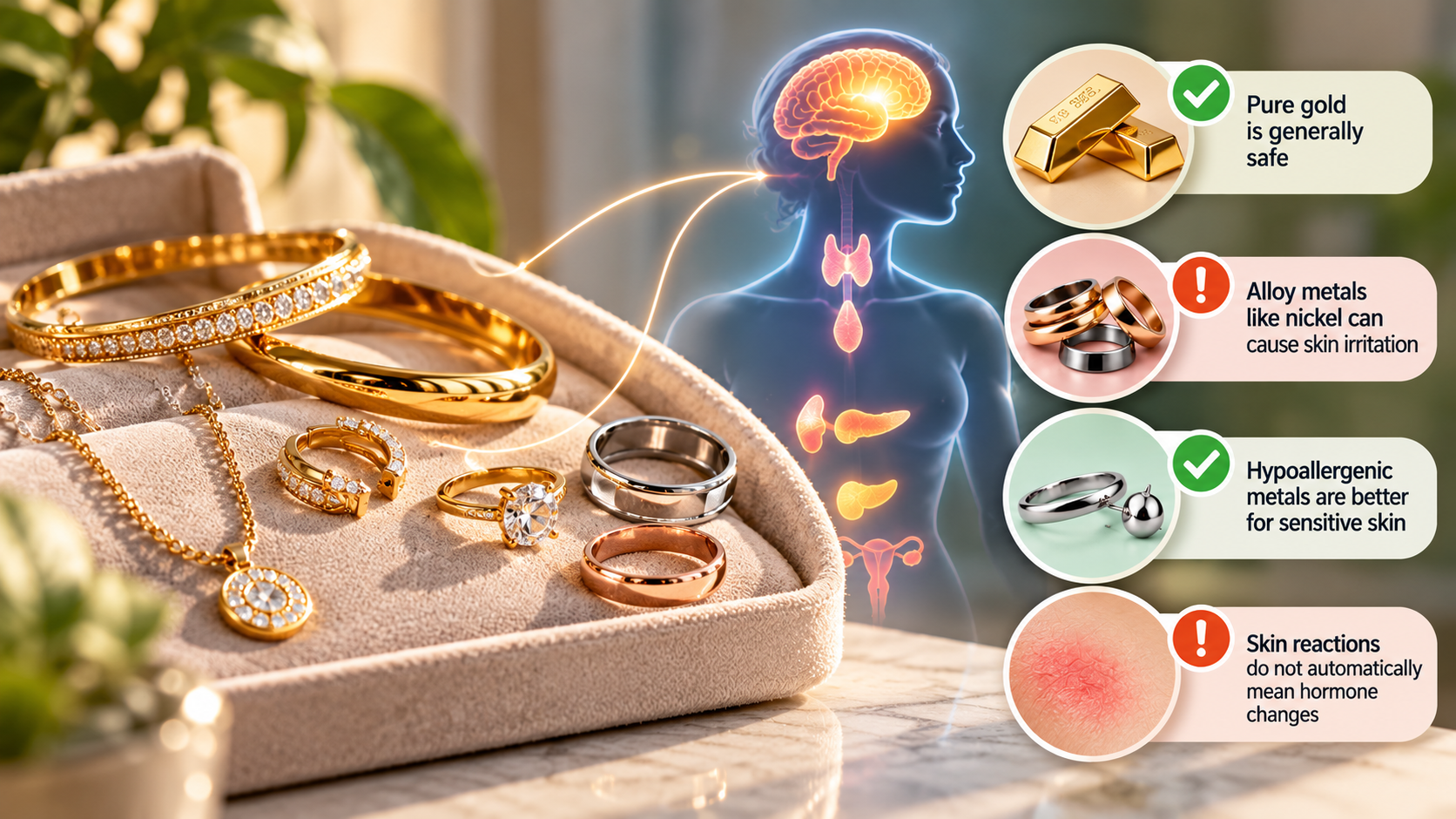 Does jewelry affect hormones