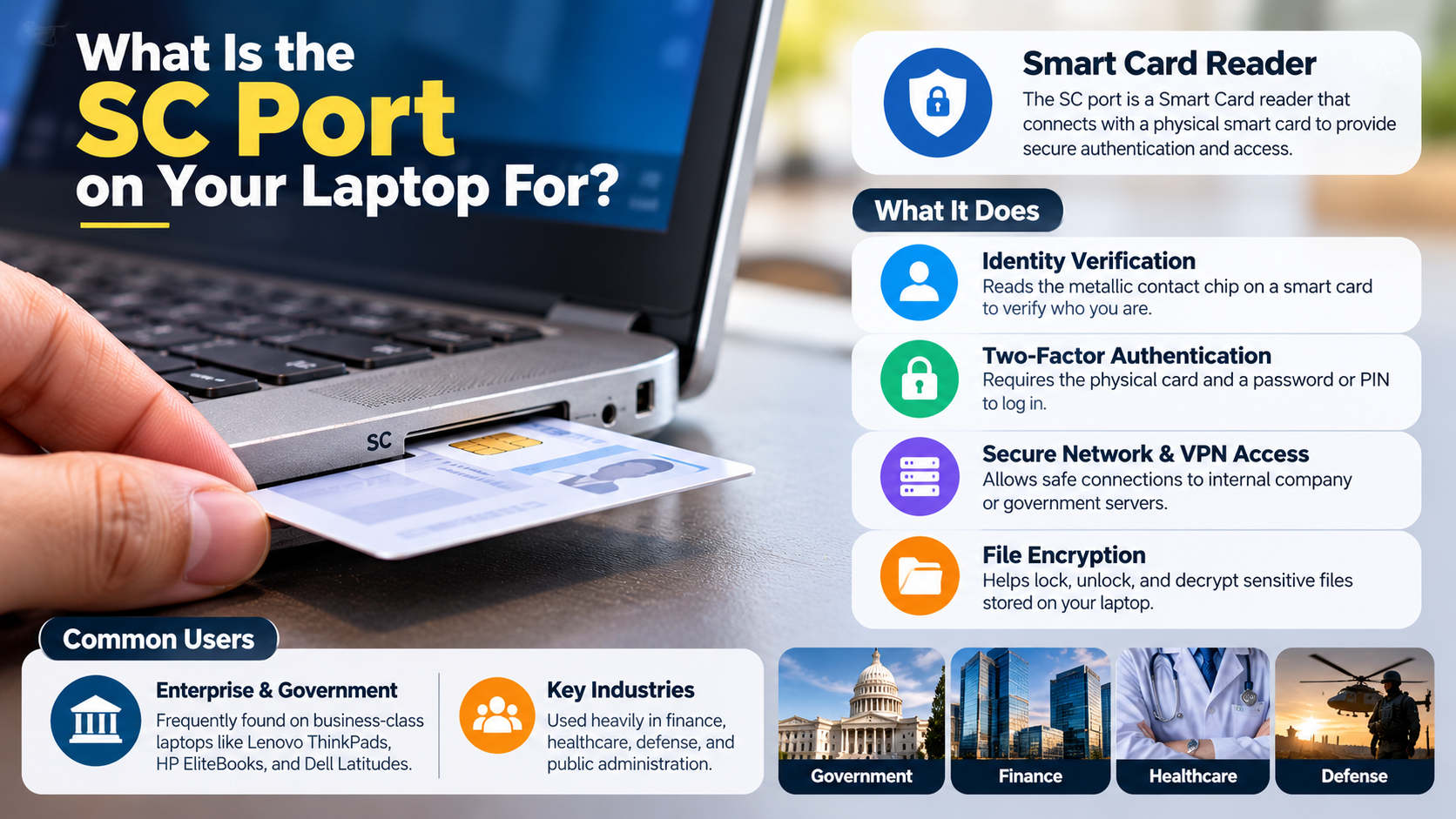 SC port on your laptop