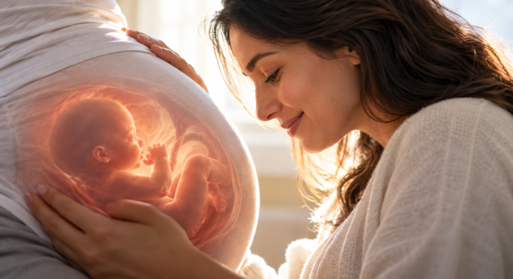 connection of mother's womb with children