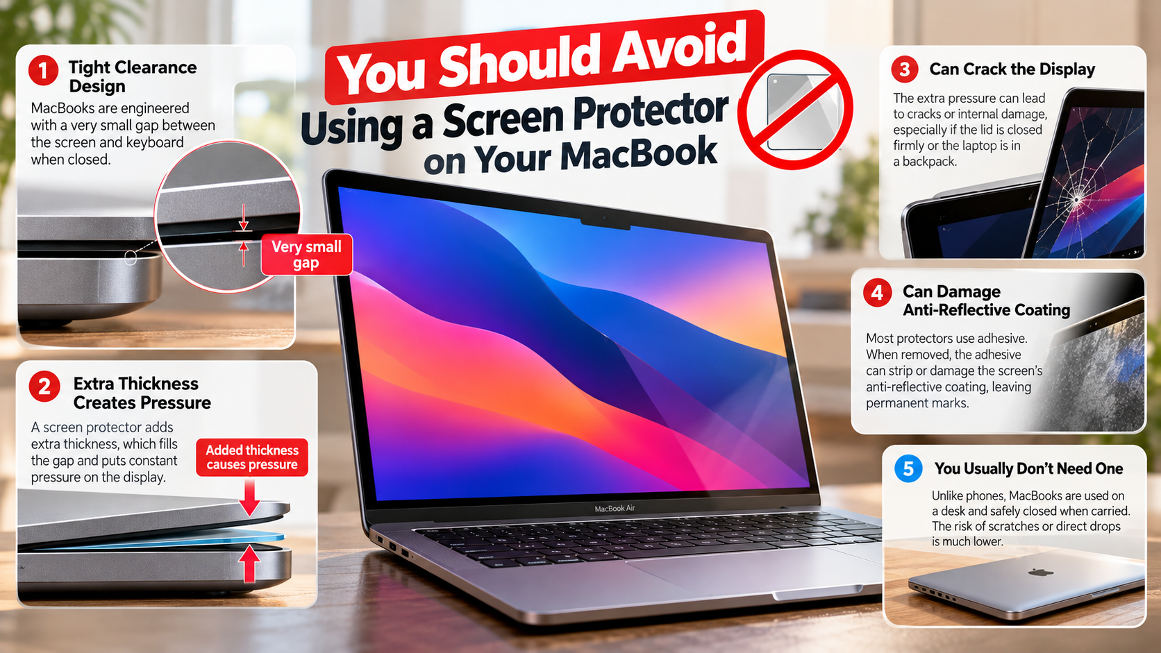 screen protector on your MacBook