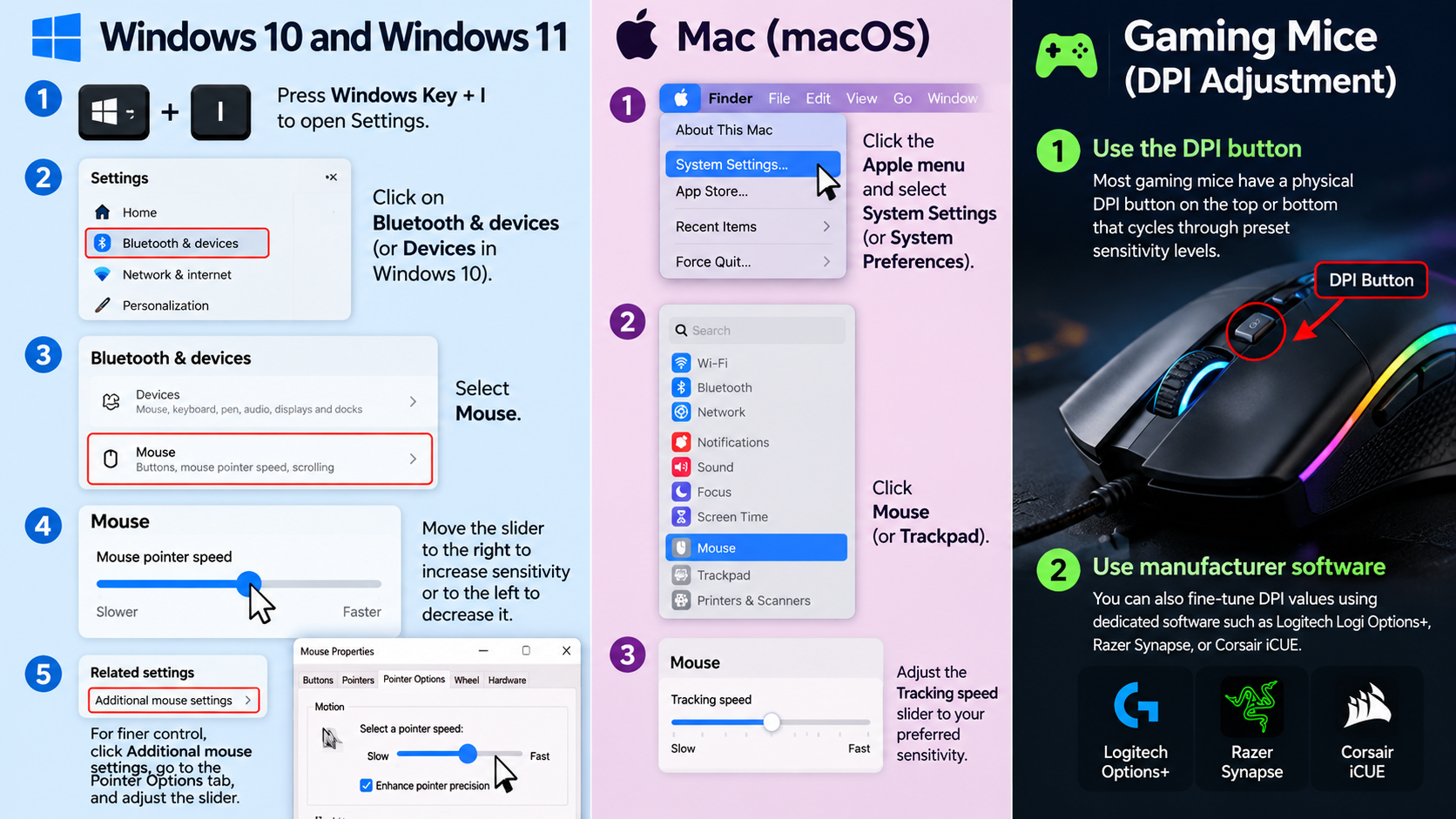 How to Adjust Mouse Sensitivity