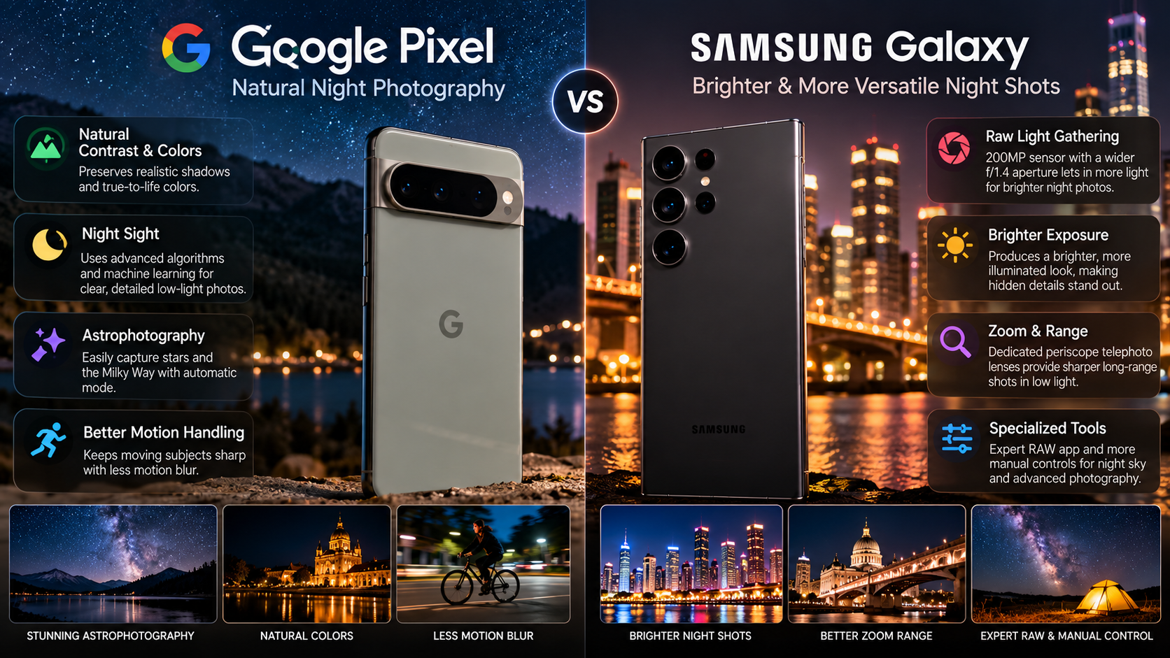 Pixel vs Samsung: Night Photography Showdown