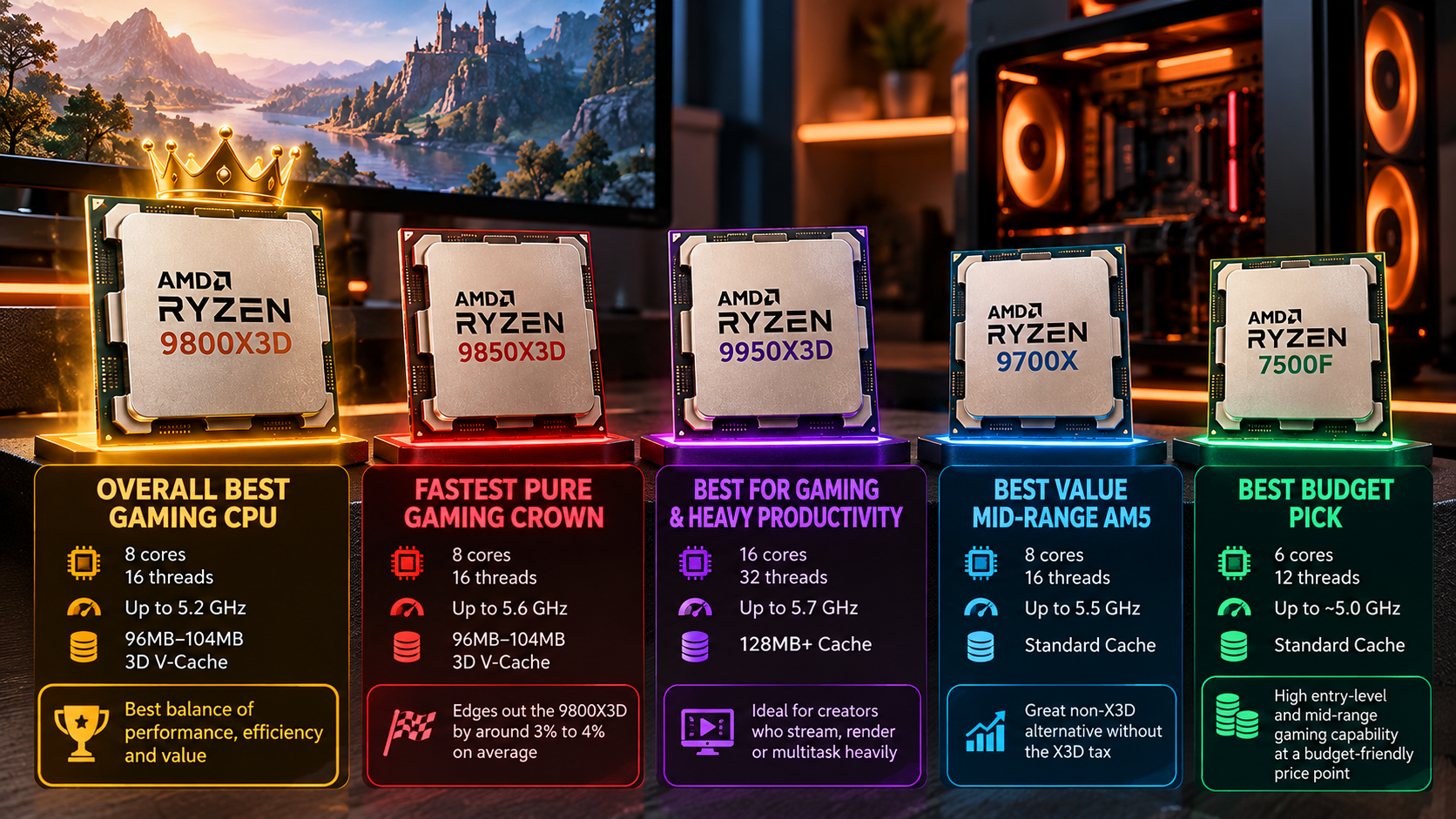 Ryzen CPU Showdown: Best Picks Compared