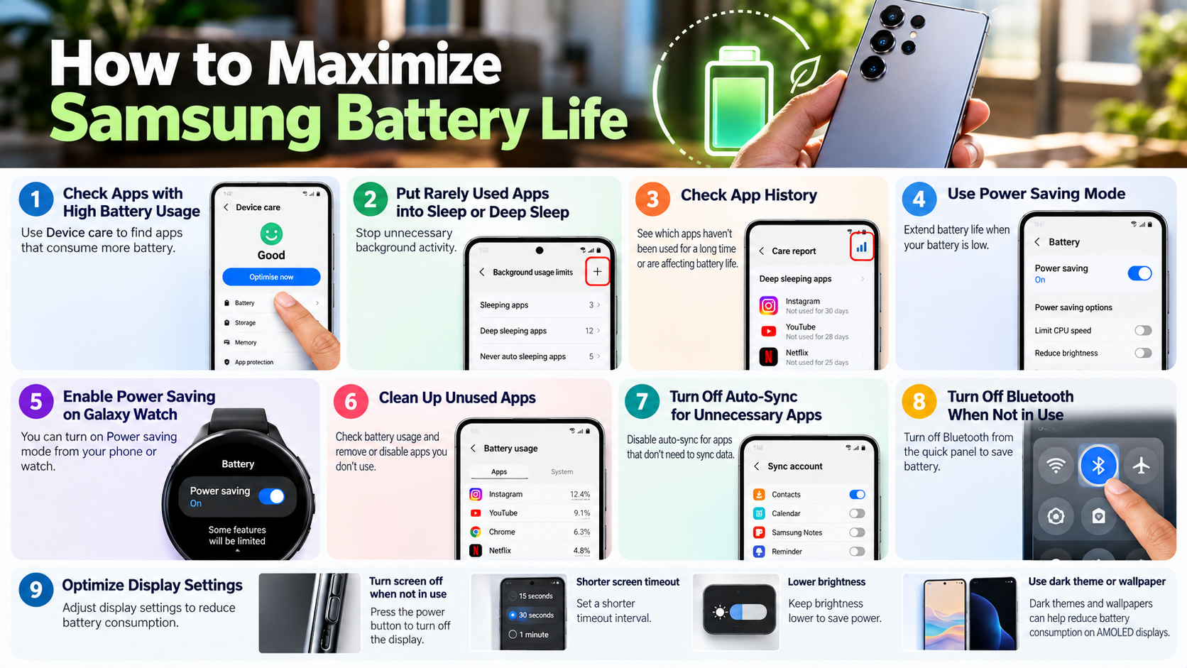 Samsung Battery Life Optimization Guide
