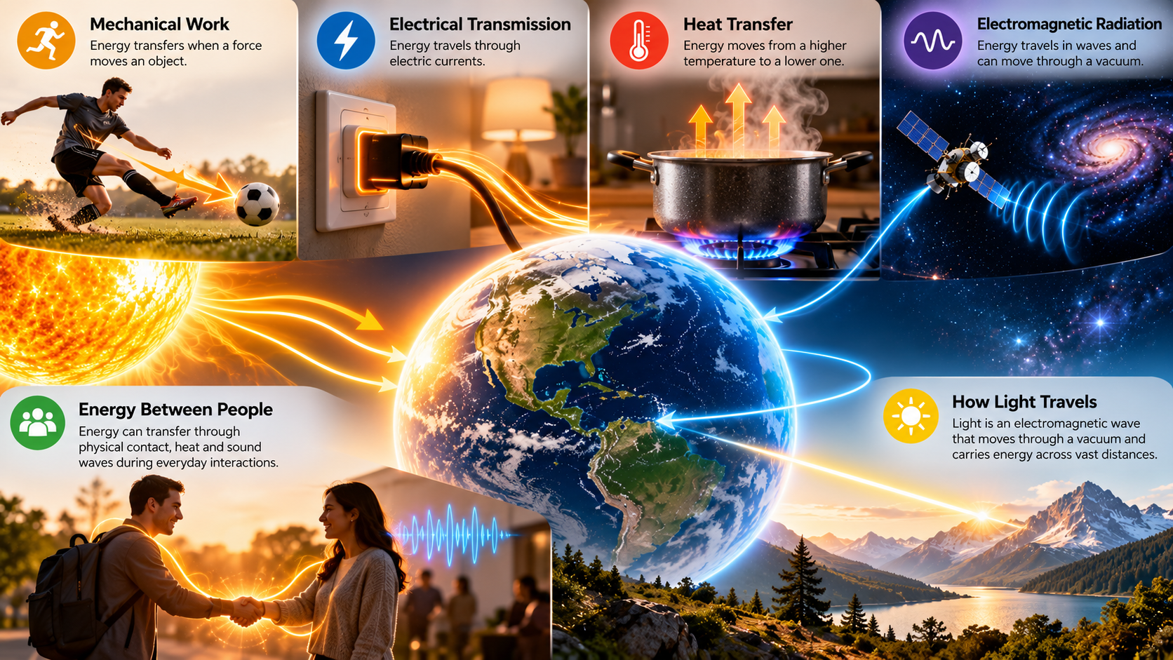 how energy travels