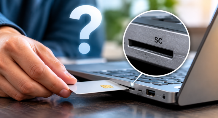 SC port on your laptop