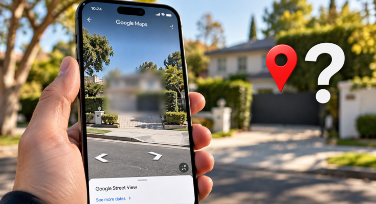 blurred out on Google Maps