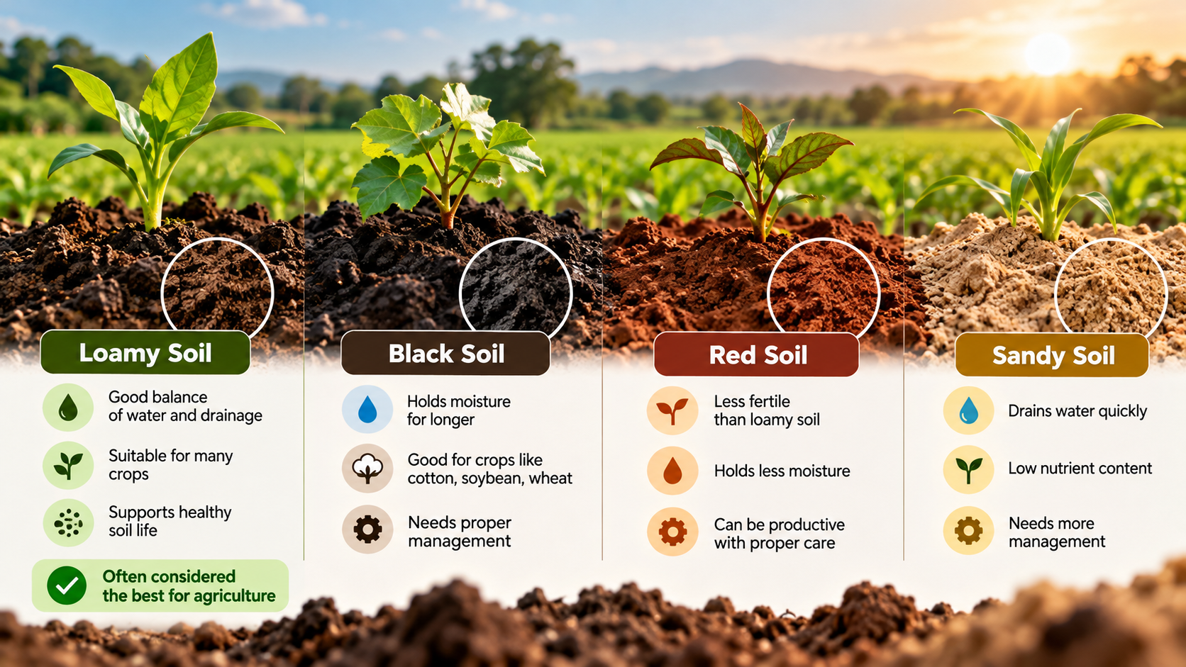 which soil is best for agriculture