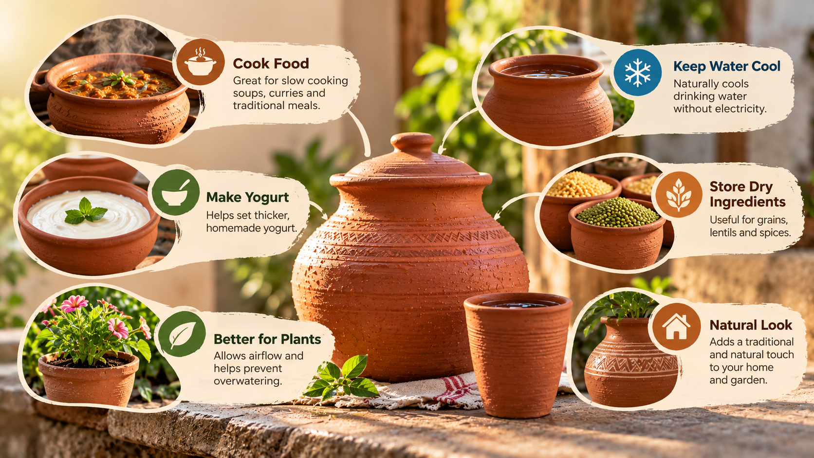 uses and benefits of earthen pots