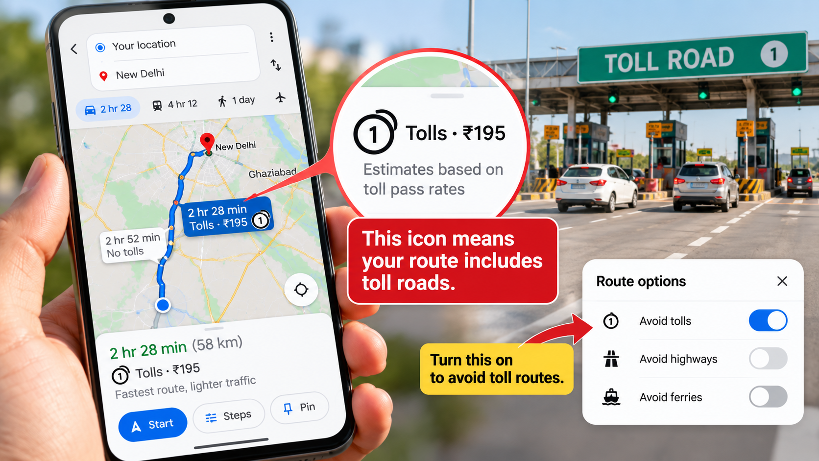What Does The 1 In A Circle Symbol Mean On Google Maps?