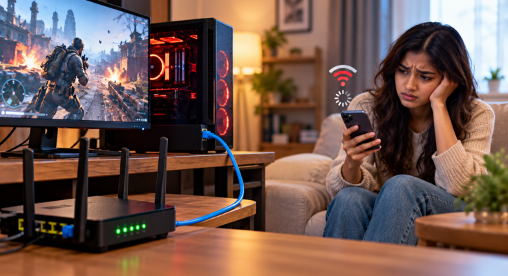 does using ethernet slow down wi-fi
