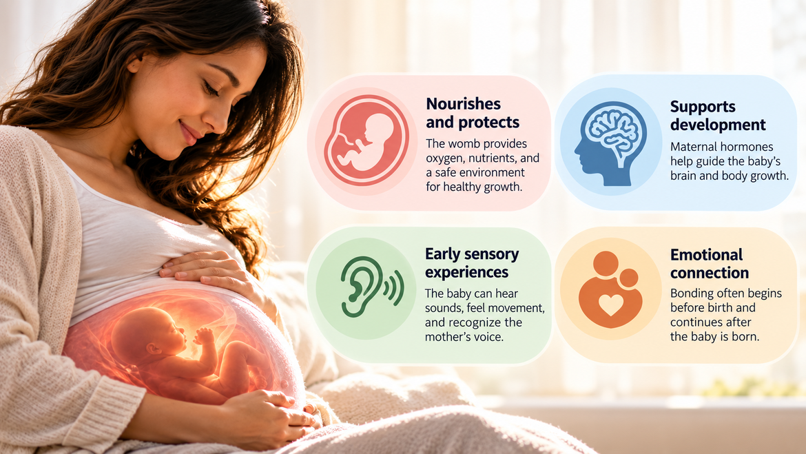 Connection of Mother's Womb with Children