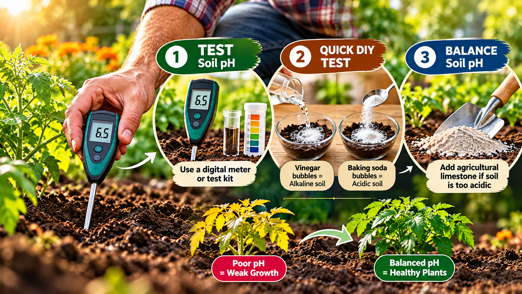 test garden soil pH